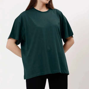 T-shirt ample et respirant pour femme, 100 % coton, à épaules tombantes, manches courtes, personnalisable (couleur et logo) – Collection été - Product Image 4