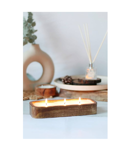 Bol à pâte à bougie naturel en bois de qualité impressionnante taille personnalisée pour la décoration de table bol en bois bol à bougie - Product Image 5