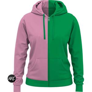 Ropa de calle de gran tamaño mejor hecha de Jersey de color sólido para hombre 100% algodón orgánico cremallera completa DST AKA Sudadera con capucha - Product Image 3