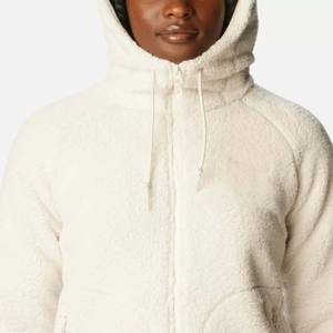 Fabricante de ropa de calle para exteriores, chaqueta de lana Sherpa con cremallera, estampado personalizado, chaqueta de lana polar Sherpa para mujer - Product Image 3