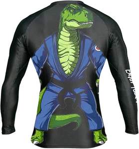 Rashguard de fitness impreso sublimado personalizado para entrenamiento de MMA compresión Rash Gaurd - Product Image 5