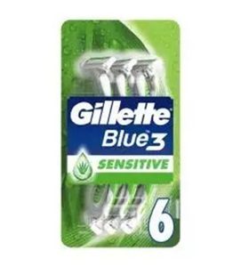 Maquinillas de Afeitar Desechables Gillette Sensitive Blue3 para Hombre, Paquete de 6 - Product Image 5