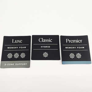 Eco-Friendly Polyester Satin Folded Woven Labels with Digital Printing and Heat Cut <b>Edge</b> for Garments - Product Image 6