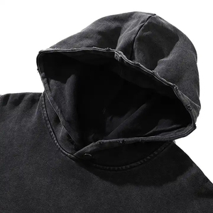New Fashionable Street Wear Men Comfortable Breathable Acid <b>Wash</b> Hoodies Customized Logo Design Printed Men Acid <b>Wash</b> hoodies - Product Image 3