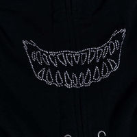 Sudadera con capucha y cremallera completa personalizada con pedrería para hombre, 100% algodón polar, transpirable, ropa de invierno a la moda, personalizable