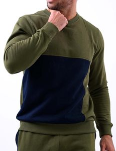 Screen Puff impresión algodón bordado hombres invierno liso mezclado personalizado hombres cuello redondo sudadera alta calidad peso pesado - Product Image 5