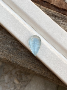 พลอยเพชรพลอยสีฟ้ากะรัต4.92กะรัตหินอัญมณีทรงลูกแพร์ที่มีความมันวาวเหมาะสำหรับการทำเครื่องประดับแบบหลวม - Product Image 4