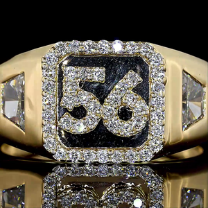 Bague spéciale en or 18 carats avec moissanite de haute qualité 0,55 ct, forme mixte, commande en gros, fournisseur en gros, OEM, ODM, usine d'exportation - Product Image 2