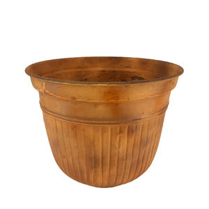 Producto a granel, maceta de escritorio redonda de Metal, Color cobre, diseño americano, maceta interior o exterior para jardín, hecha a mano, personalizada - Product Image 6