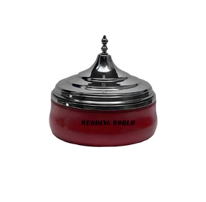 Olla de metal de la mejor calidad, cazuela de lujo de forma redonda, superventas, mesa decorativa, artículos de cocina, calentador de alimentos de metal - Product Image 2