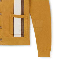 Suéter Cárdigan de Punto Casual para Mujer, 100% Algodón, Transpirable, Cuello en V, Manga Larga, Color Sólido, Sin Cierre, con Logotipo Frontal
