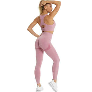 Meilleur ensemble de Yoga design personnalisé pour femme ensemble de Yoga à bas prix de nouvelle qualité ensemble de Yoga pour femmes de vente en ligne ensemble de Yoga sans couture - Product Image 6