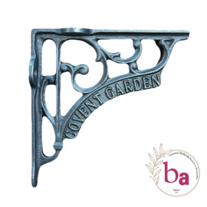 Soportes de estante de Covent Garden de hierro fundido Vintage elegancia atemporal con soporte triangular resistente tratamiento de superficie chapada - Product Image 1