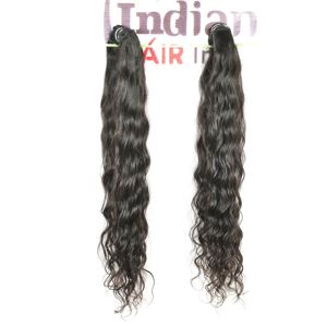 วิกต่อผมคนอินเดียคลื่นลึกม้วนผมลอนนุ่มสลวยสีดำธรรมชาติสำหรับผู้หญิง - Product Image 4