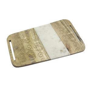 Tabla de cortar de la mejor calidad para artesanía india, tabla de cortar de queso rectangular personalizada respetuosa con el medio ambiente hecha de madera de acacia - Product Image 4