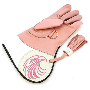 Gants de formation de fauconnerie rose clair Meilleur équipement de sécurité Bas quantité minimale de commande Bon marché Fabriqué à partir de cuir fin pour les vêtements de chasse - Product Image 4