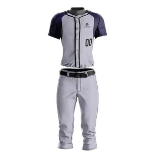 Ensemble d'uniformes de baseball personnalisés pour hommes – Coupe confortable, tissu respirant, tenue de sport pour entraînement d'équipe - Product Image 1