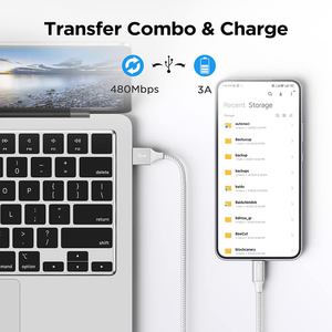 Câble USB3.1 Type-C super rapide 5A 1M avec conducteur en cuivre pur, gaine en PVC pour ordinateurs, téléphones mobiles et batteries externes - Product Image 6