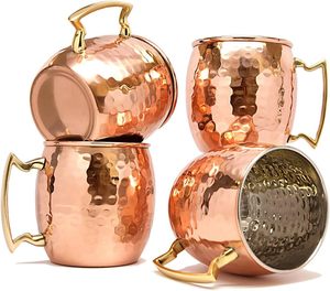 Mug en cuivre vintage, Mug Moscow Mule, Mug en cuivre martelé, Mug en cuivre pur, Mug à bière en cuivre, Mug à boire en cuivre - Product Image 1