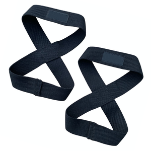 Sangles de levage en forme de huit pour barre de traction, rembourrage en néoprène, soutien du poignet, musculation, fitness, salle de sport - Product Image 4