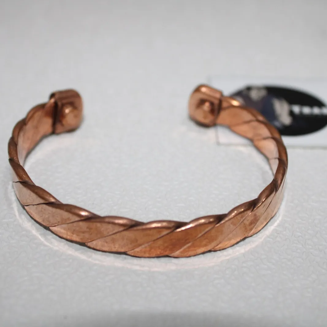 Copper Cuff Bracelet Indian Metal Crafts Megantic Copper Cuff Ring Artificial Jewelry From Tradnary