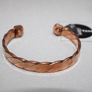 Pulsera de cobre Artificial de Tradnary, joyería de Metal indio, artesanías - Product Image 1