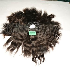 100% Vierge Temple Vietnamien Extensions de Cheveux Humains Naturel Noir Couleur Bundles Style Raw Bundles Tissage Indien Type De Cheveux - Product Image 1