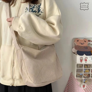 Bolso de mano informal para mujer, bolsos de algodón, bolso de mano para mujer, nuevo estilo, bolso de hombro informal para estudiante de buena calidad para mujer - Product Image 3