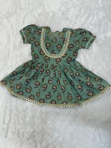 Kurti Sharara Dupatta Set niños niñas algodón suave cómodo étnico fiesta desgaste Diwali Festival ropa India al por mayor - Product Image 2