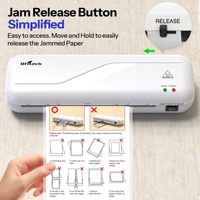 Plastifieuse automatique Ofitech pour feuilles A4, autocollants, papier photo thermique, petites tailles A5 A6