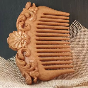 ATTRACTIVENESS Peigne à cheveux à manche en bois fait à la main pour une utilisation en salon de l'Inde Peigne en bois en gros pour un usage commercial à vendre en - Product Image 1