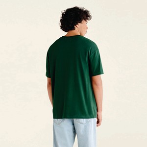 OEM Logo personnalisé 100% coton biologique Épaule tombante Coupe décontractée Impression graphique Streetwear Boxy T Shirt - Product Image 3
