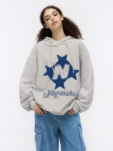 เสื้อฮู้ดผ้าฝ้ายออกแบบปักลายสโตนซักกรดมีฮู้ดผ้าไหมด้านหน้าสีพื้น100% งานตามสั่ง - Product Image 6