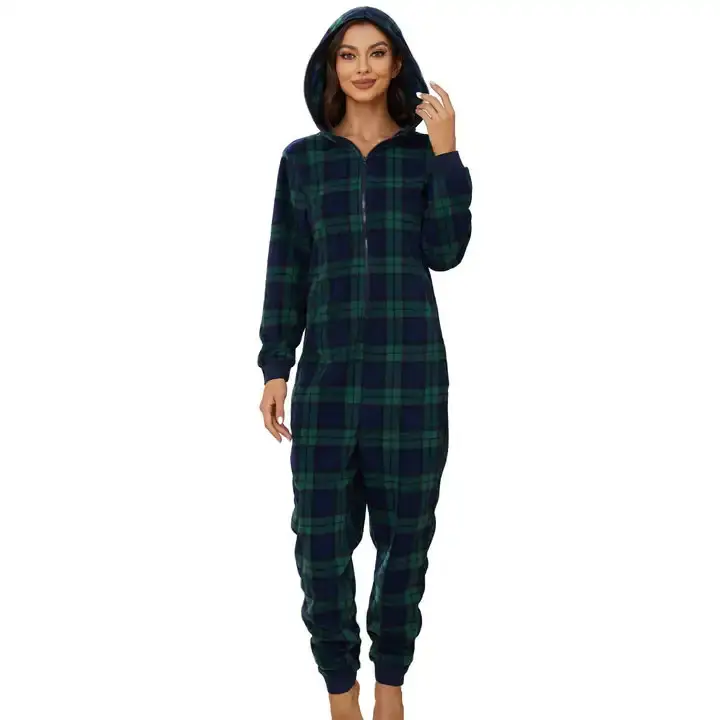 Sweat à capuche MQF Costume Fleece Plush Warm Winter Pajamas For Women Adults survêtement