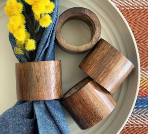 Rond de serviette en bois personnalisé Rond de serviette en bois Vaisselle Accessoires de produits Rond de serviette en bois Fabriqué en Inde - Product Image 3