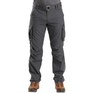 2024 personnalisé hommes Baggy Cargo pantalon haute qualité en plein air Streetwear couleurs unies tricoté velours côtelé léger taille élastique - Product Image 1
