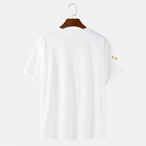 New Design <b>Men</b> Wholesale Solid Color <b>T</b>-<b>Shirt</b> Plain Custom New Design 100% Cotton <b>T</b>-<b>Shirt</b> Low MOQ - Product Image 3