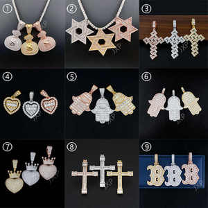 Custom Name VVS Moissanite 3D Pendant Vintage Style 925 <b>Silver</b> with Iced Out Hip Hop Design for <b>Men</b> - Product Image 4