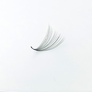 Promade Hecho a mano Hy-Lon Fiber Ombre Mega Volume CC Curl Premade Eyelash Fans 16mm D0.03 18D Alta calidad al por mayor - Product Image 6