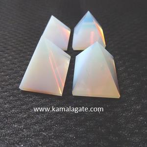 Mini Pyramide Naturelle Agate Pierre Précieuse Artisanale Herbe Jaspe Pierre Semi-Précieuse pour Reiki Petits Bijoux en Cristal - Product Image 4