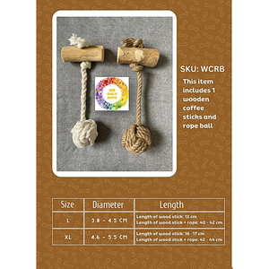 Vente en gros Bâton à mâcher dentaire CHIEN BOIS DE CAFÉ Bâtonnets à mâcher en bois de café véritable Durable - Product Image 2