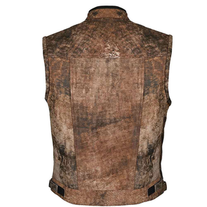 Chaleco de Motociclista Personalizado para Hombre, de Cuero Vacuno Genuino, de Alta Calidad, de Secado Rápido, Transpirable, para Invierno, con Patrón Sólido - Product Image 5