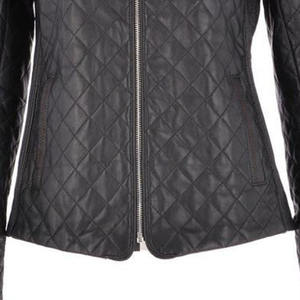 Veste de course moto pour femmes de couleur noire personnalisée en cuir véritable coupe-vent anti-UV à séchage rapide - Product Image 5