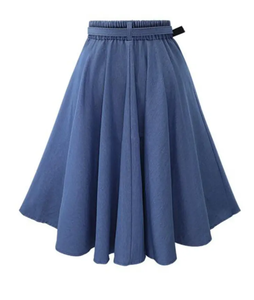 Conjunto de falda y suéter recortado superior de cuello redondo para mujer ODM y OEM con conjunto de falda de suéter de manga larga elegante de viscosa/nailon - Product Image 2