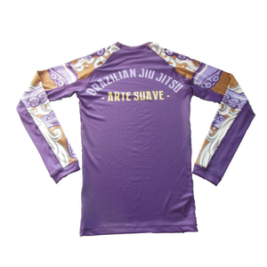 Rashguard Bjj compresión desgaste sublimación diseño personalizado manga larga Rash Guards/venta al por mayor personalizado hecho en fábrica - Product Image 2