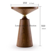 Table d'appoint personnalisée avec de longues pattes de cheval, finition en laiton antique, accessoires pour salon et salle de séjour