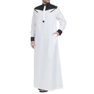 Thobe/Thawb fait à la main en coton Thobe/Thawb respirant hommes traditionnels mariage avec impression dessinée à la main - Product Image 2
