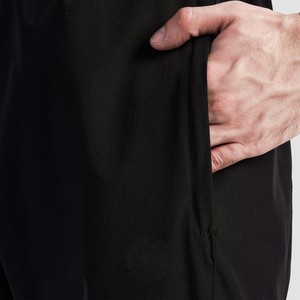 Wholesale Custom High Quality Dark Woolen Men Track Pants Slim Fit Joggers Training Bottoms Sportswear <b>Elastic</b> Waist Zipper - Product Image 4