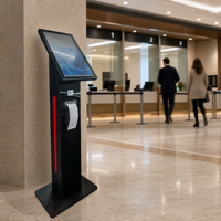 Kiosque d'impression de tickets de file d'attente NT9020 21,5 pouces sur pied avec écran tactile pour système de gestion des files d'attente