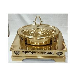 Nouvelle conception, plat à chafing en cuivre métallique de haute qualité pour la maison, l'hôtel, le restaurant, avec logo personnalisé et options de taille - Product Image 6